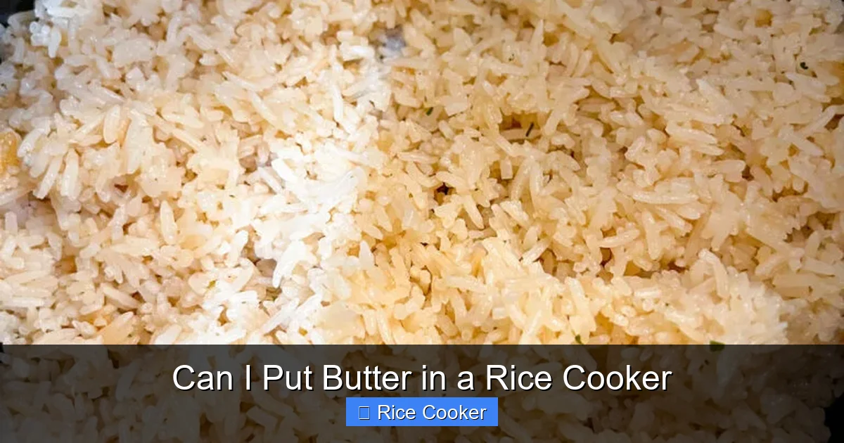 Can I Put Butter in a Rice Cooker