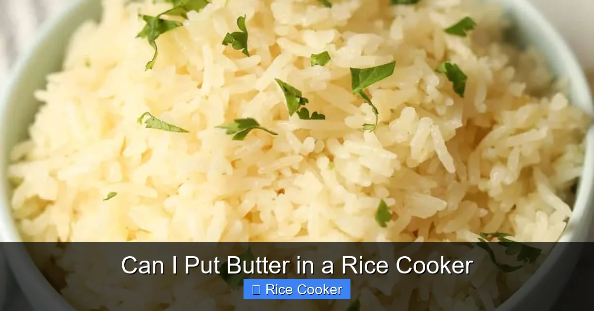 Can I Put Butter in a Rice Cooker