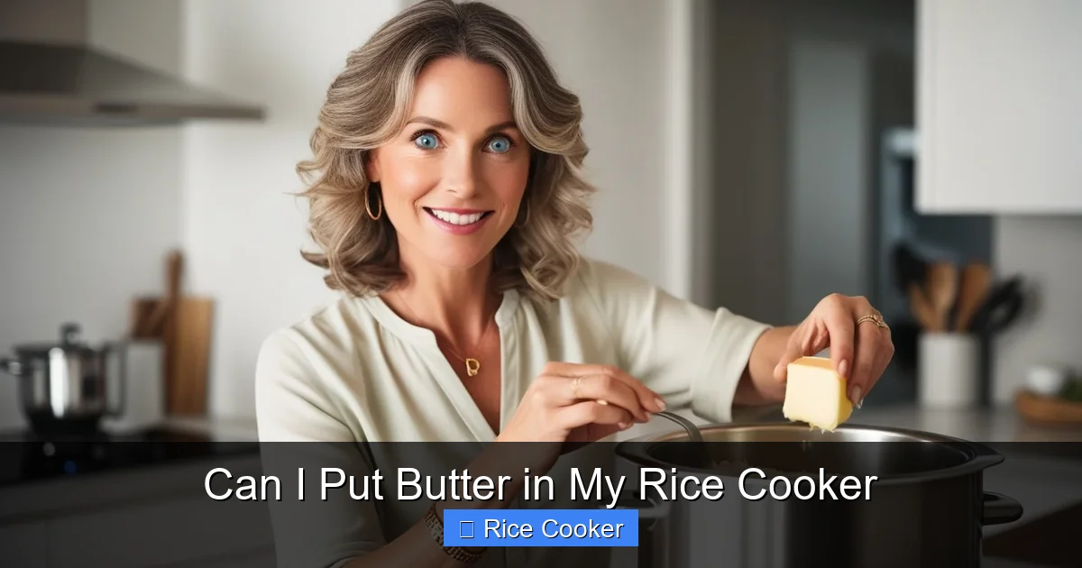 Can I Put Butter in My Rice Cooker