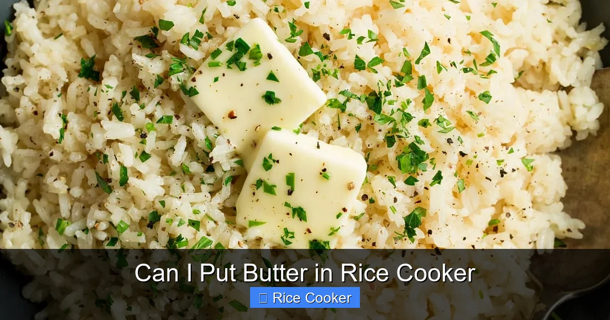 Can I Put Butter in Rice Cooker