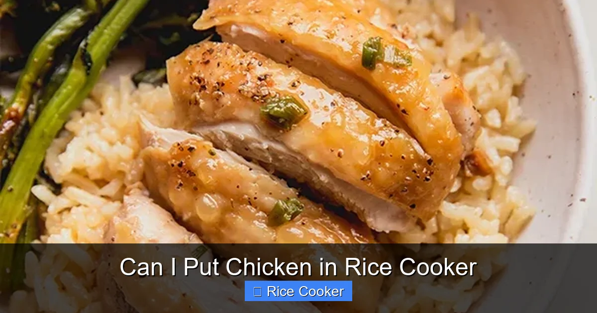 Can I Put Chicken in Rice Cooker