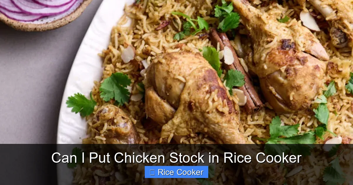 Can I Put Chicken Stock in Rice Cooker