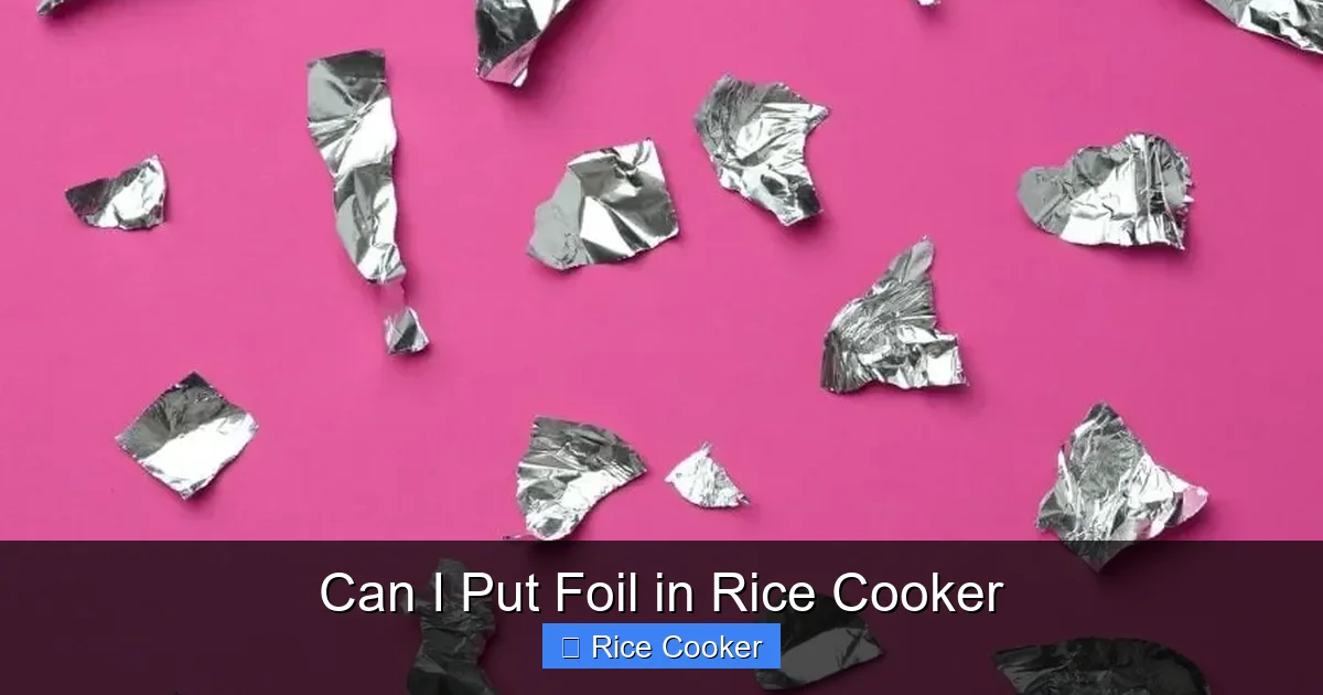 Can I Put Foil in Rice Cooker