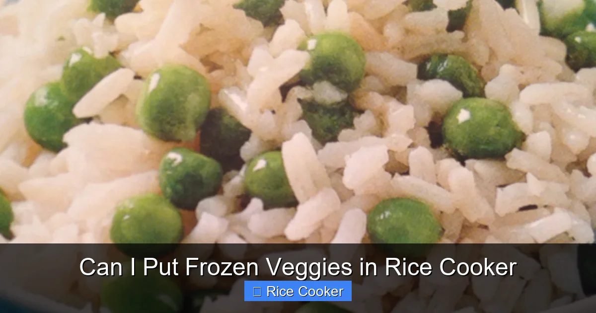 Can I Put Frozen Veggies in Rice Cooker