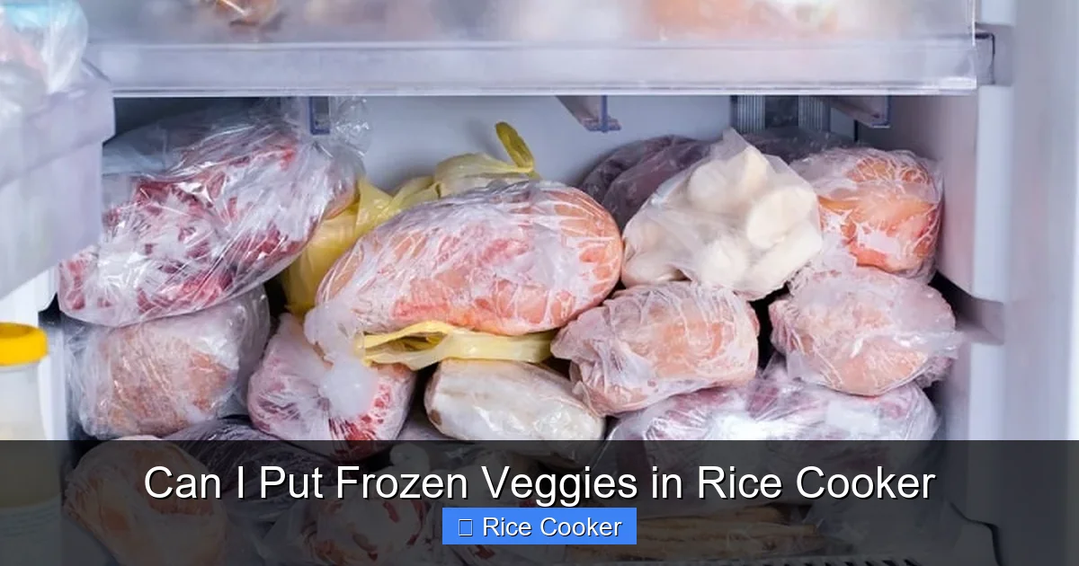 Can I Put Frozen Veggies in Rice Cooker