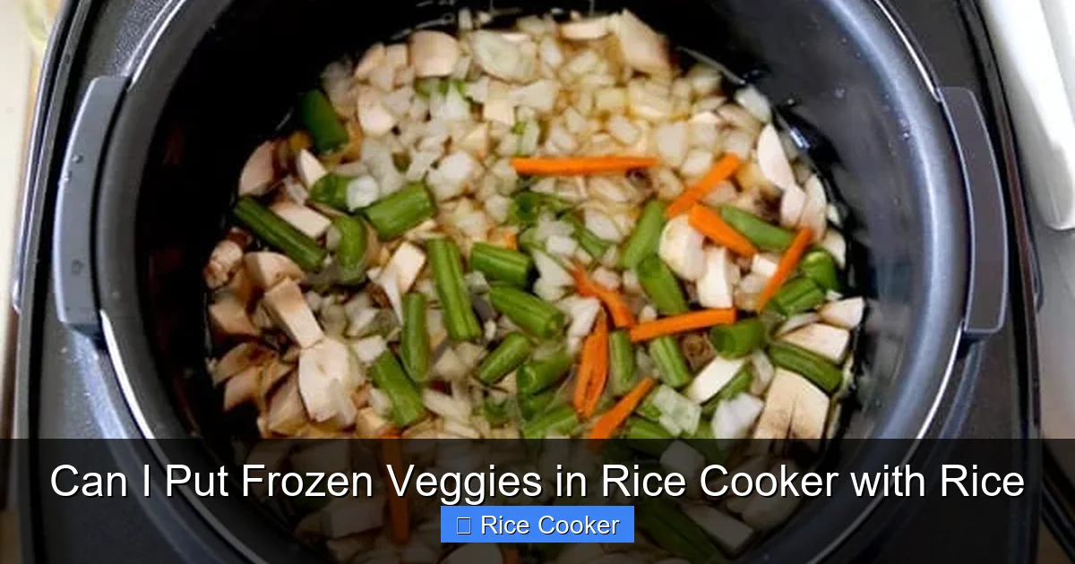 Can I Put Frozen Veggies in Rice Cooker with Rice