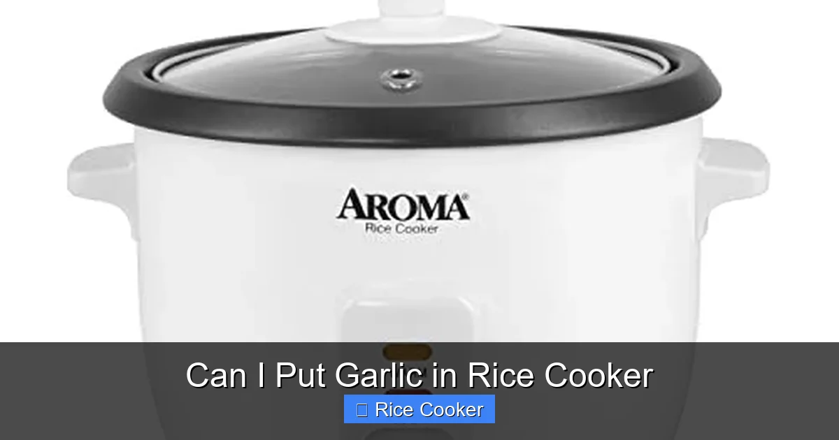 Can I Put Garlic in Rice Cooker