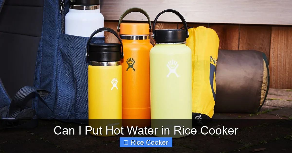 Can I Put Hot Water in Rice Cooker