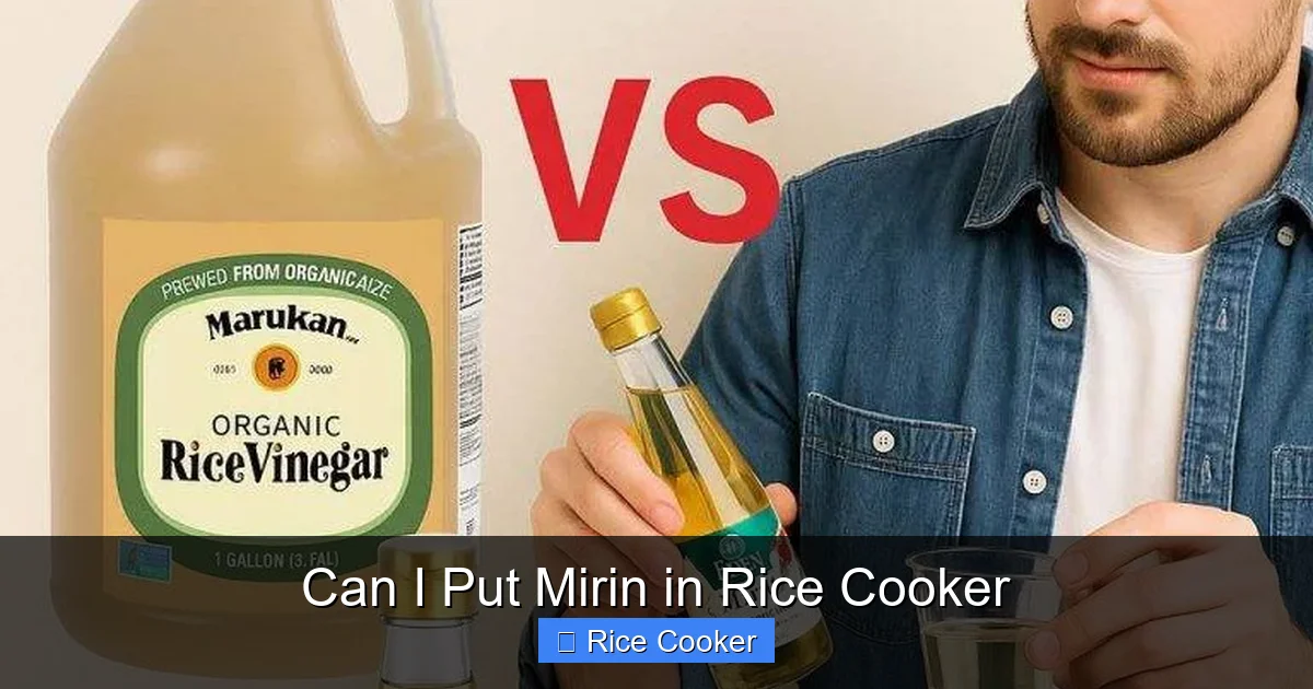 Can I Put Mirin in Rice Cooker