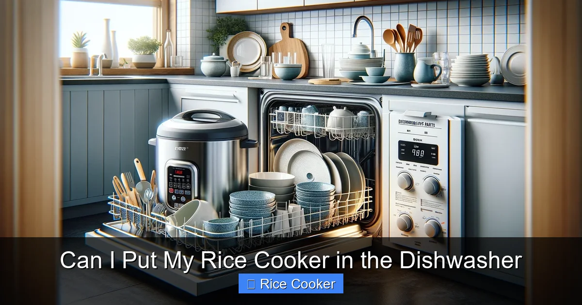 Can I Put My Rice Cooker in the Dishwasher
