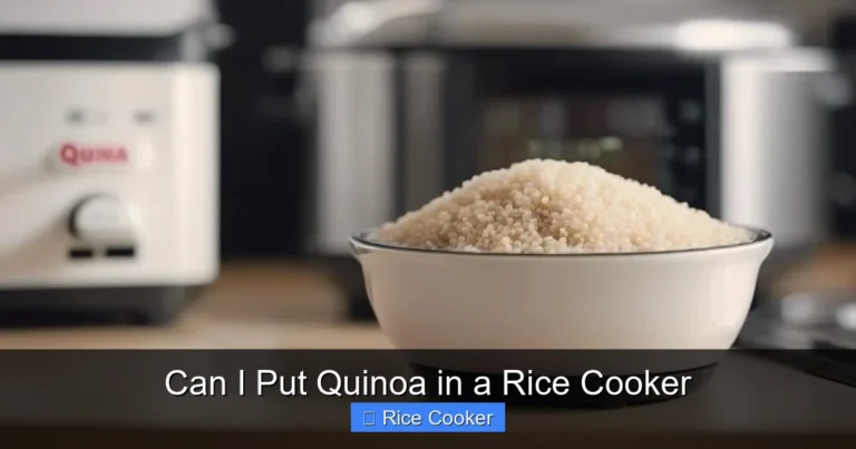 Can I Put Quinoa in a Rice Cooker