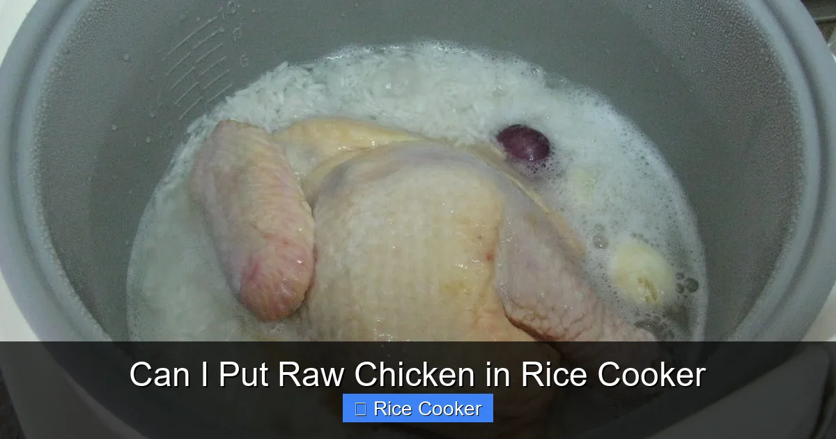 Can I Put Raw Chicken in Rice Cooker