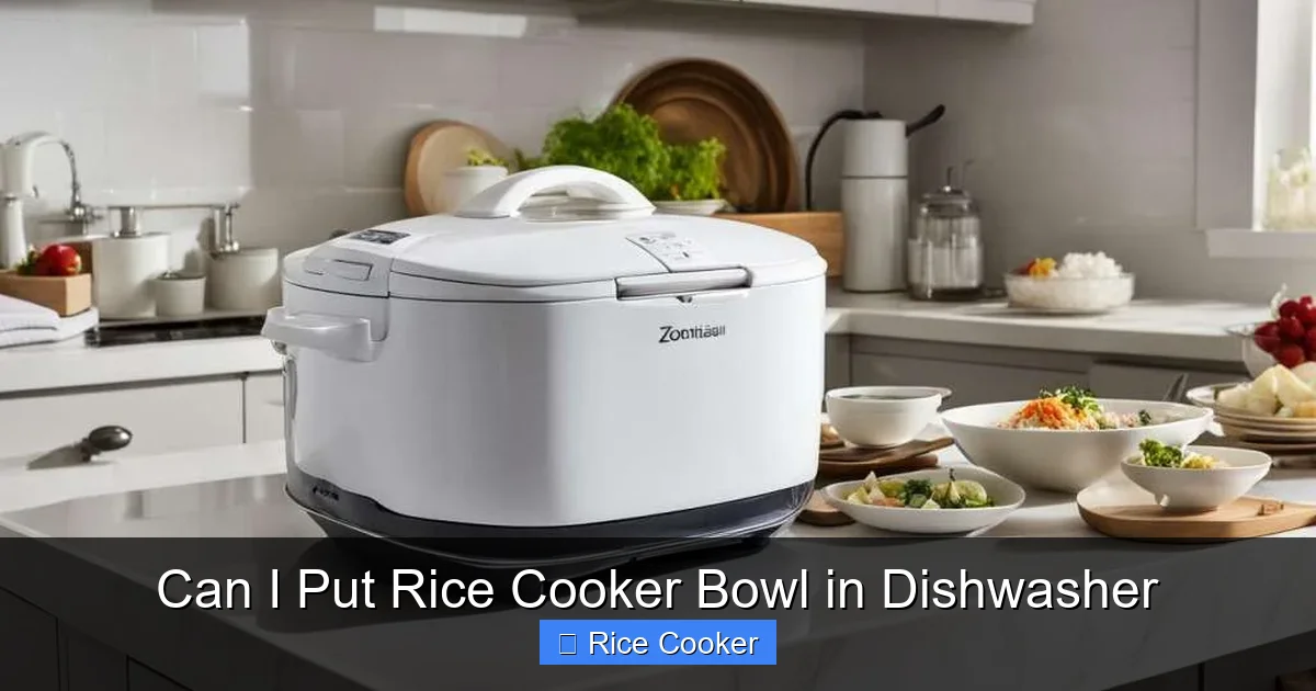 Can I Put Rice Cooker Bowl in Dishwasher