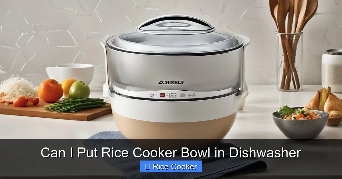 Can I Put Rice Cooker Bowl in Dishwasher