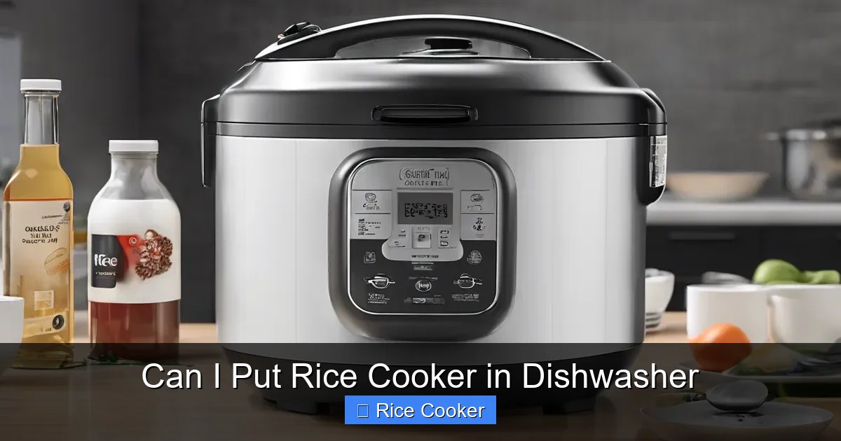 Can I Put Rice Cooker in Dishwasher