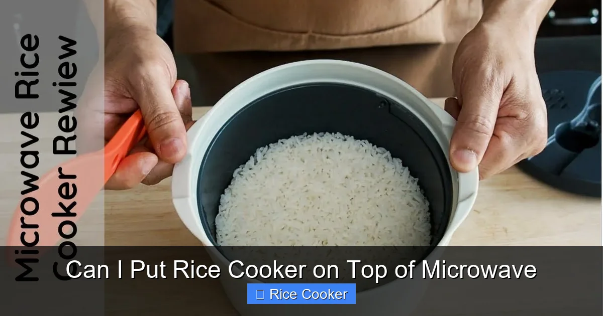 Can I Put Rice Cooker on Top of Microwave