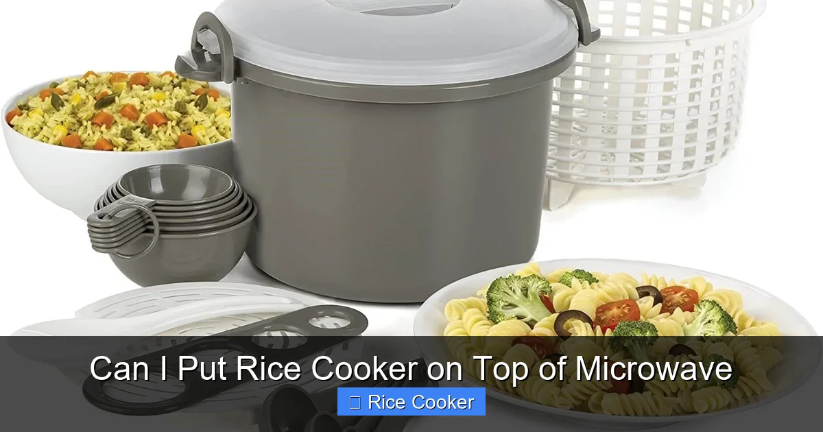 Can I Put Rice Cooker on Top of Microwave