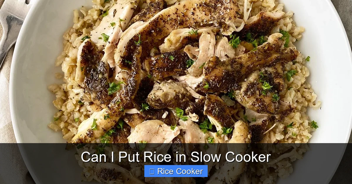 Can I Put Rice in Slow Cooker