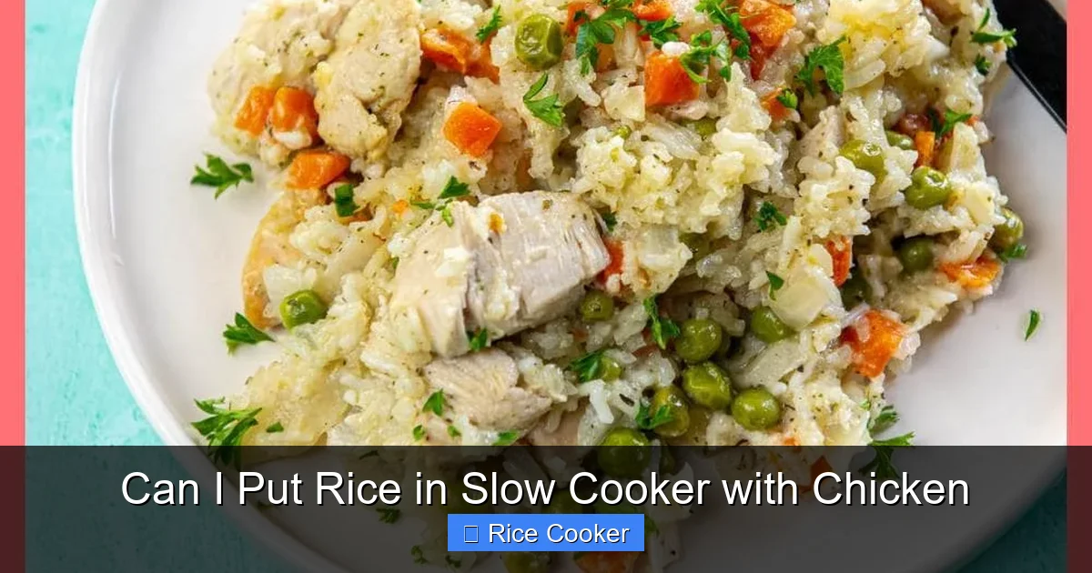 Can I Put Rice in Slow Cooker with Chicken