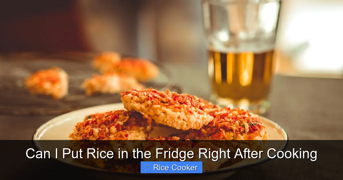 Can I Put Rice in the Fridge Right After Cooking