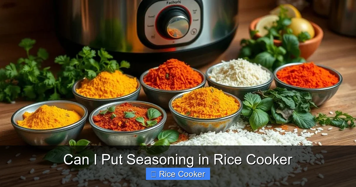 Can I Put Seasoning in Rice Cooker