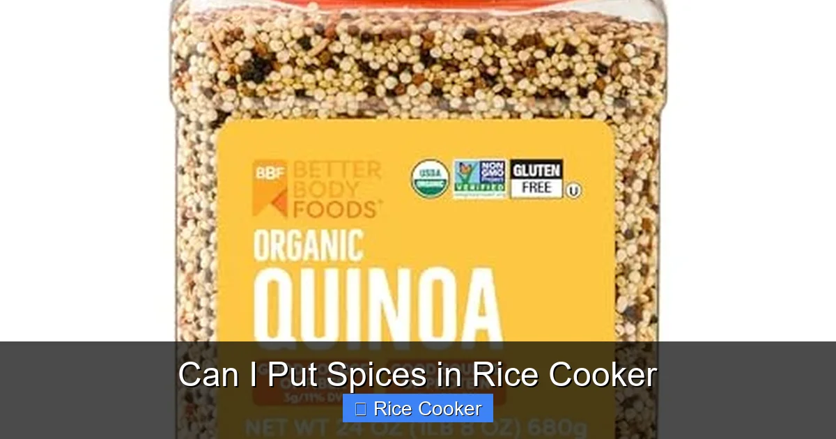 Can I Put Spices in Rice Cooker