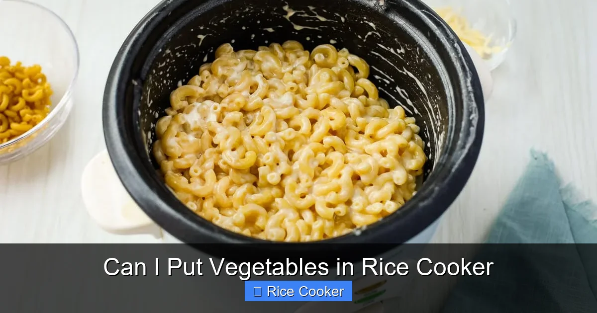 Can I Put Vegetables in Rice Cooker