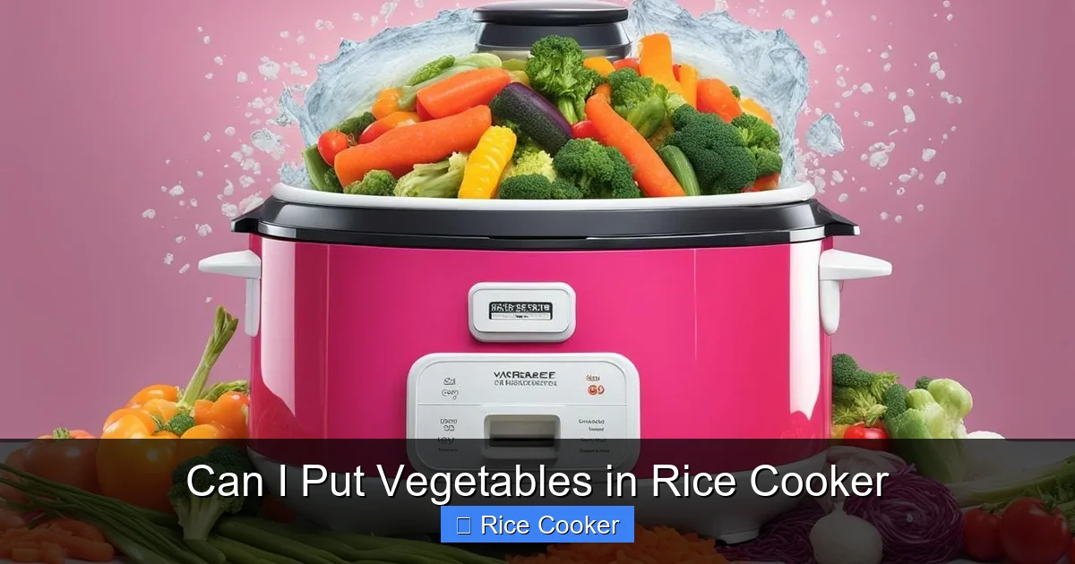 Can I Put Vegetables in Rice Cooker