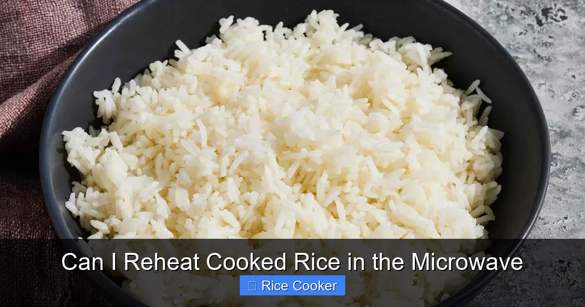 Can I Reheat Cooked Rice in the Microwave