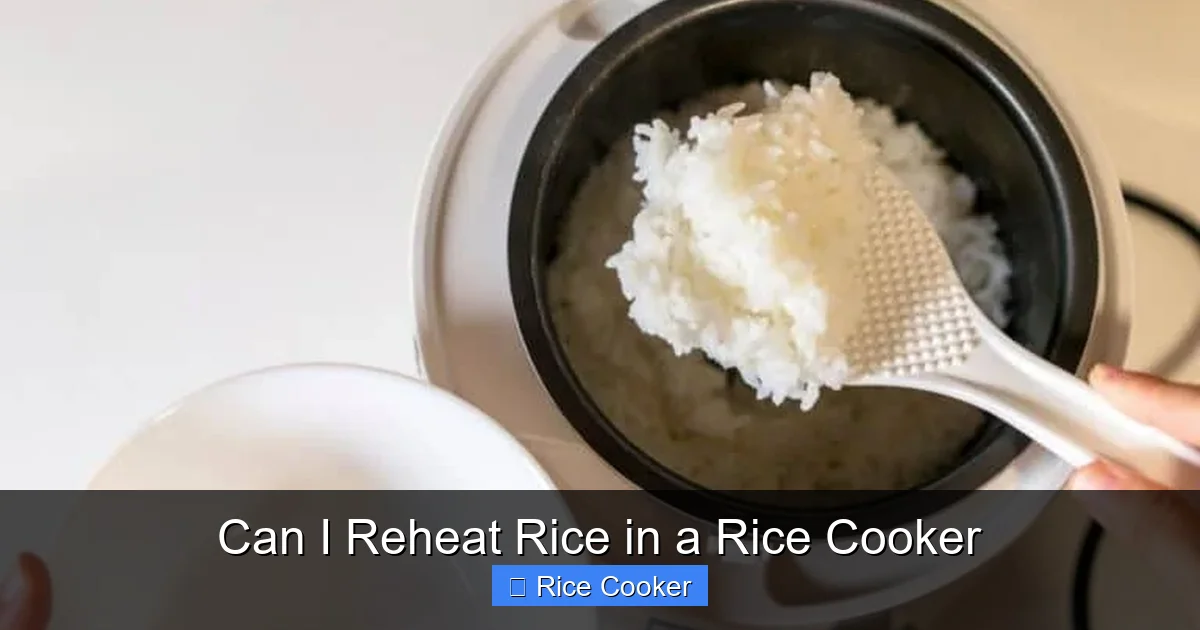 Can I Reheat Rice in a Rice Cooker