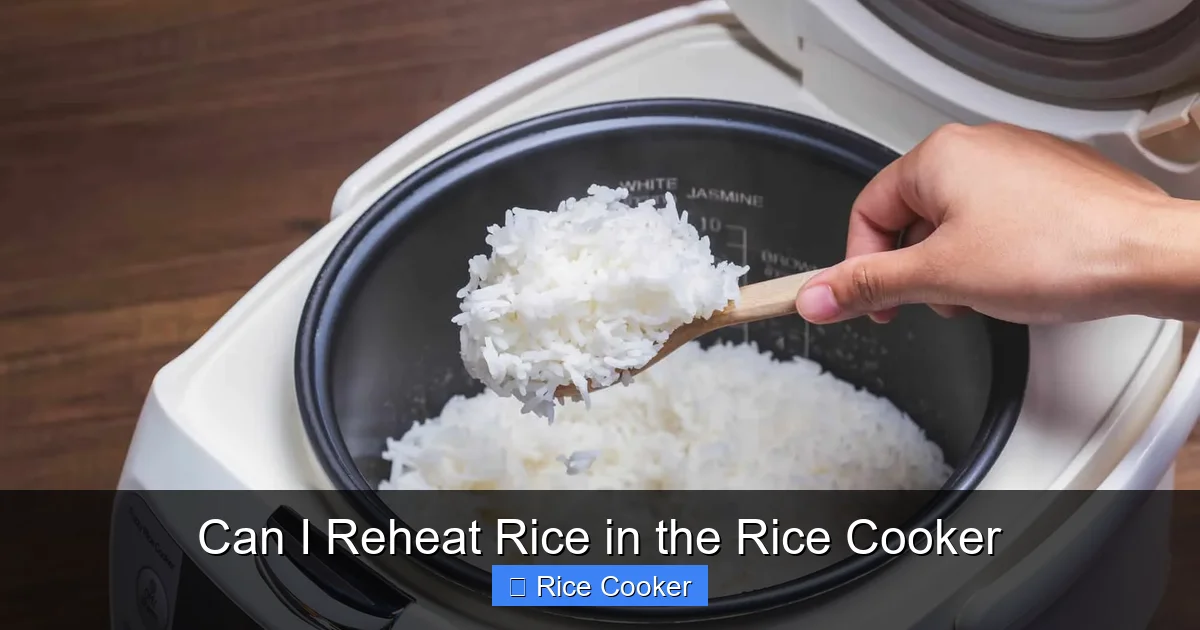 Can I Reheat Rice in the Rice Cooker
