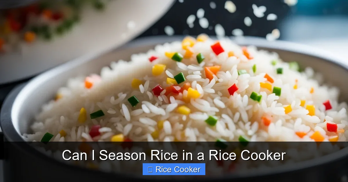Can I Season Rice in a Rice Cooker