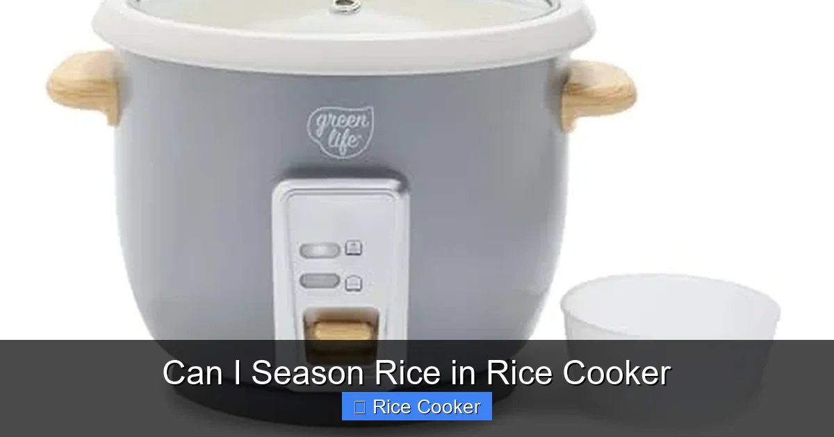 Can I Season Rice in Rice Cooker