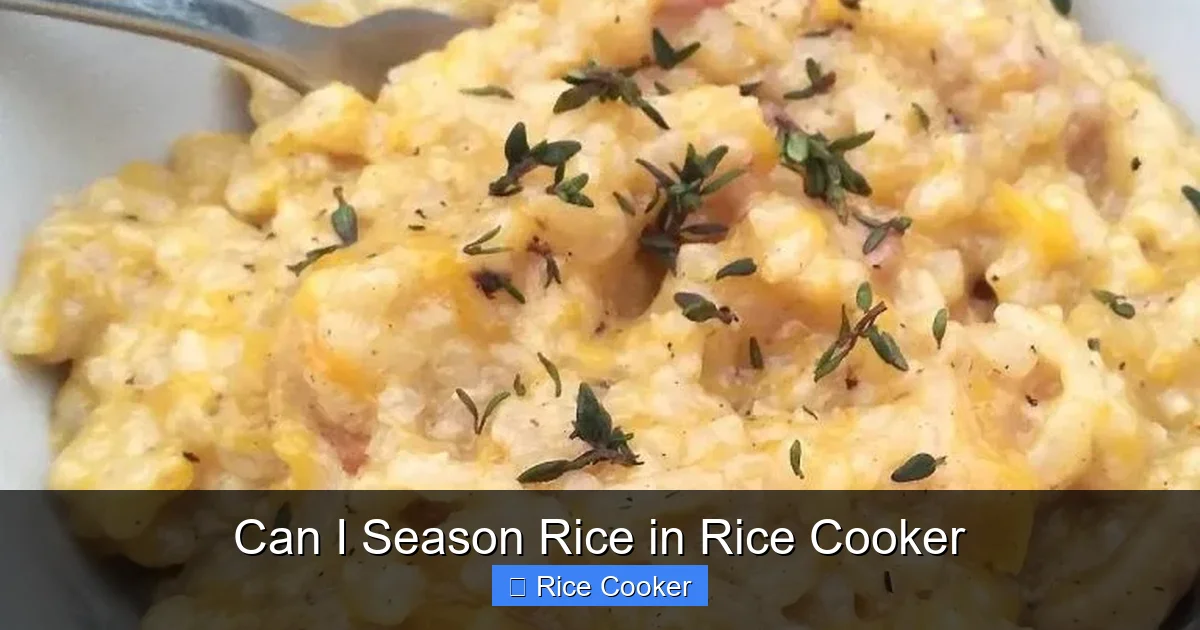 Can I Season Rice in Rice Cooker