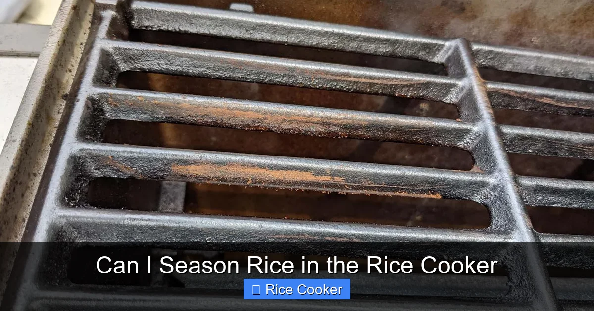 Can I Season Rice in the Rice Cooker