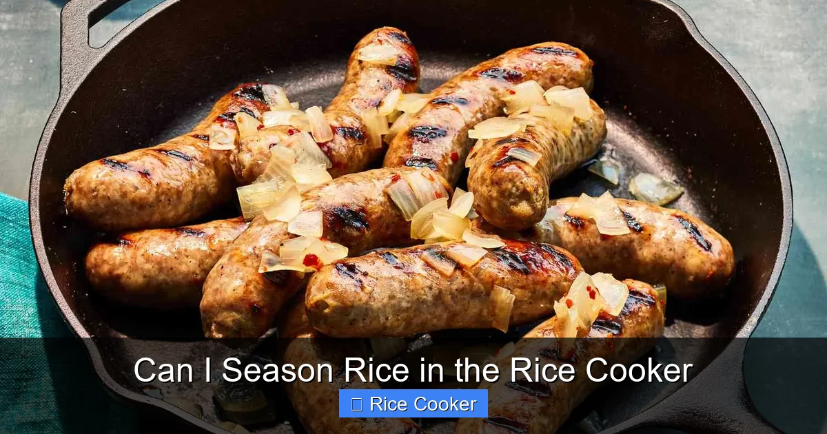 Can I Season Rice in the Rice Cooker