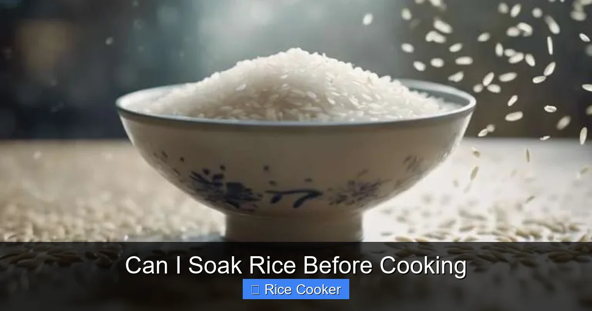 Can I Soak Rice Before Cooking