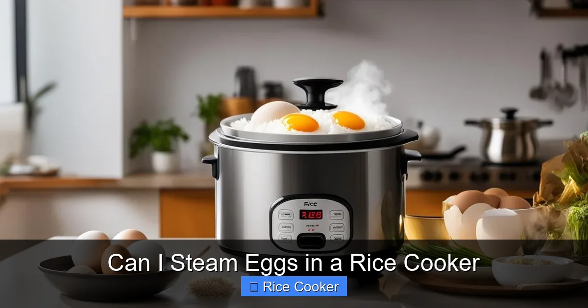 Can I Steam Eggs in a Rice Cooker