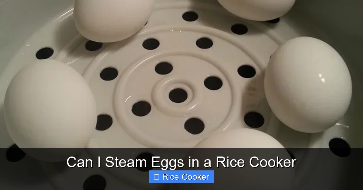 Can I Steam Eggs in a Rice Cooker