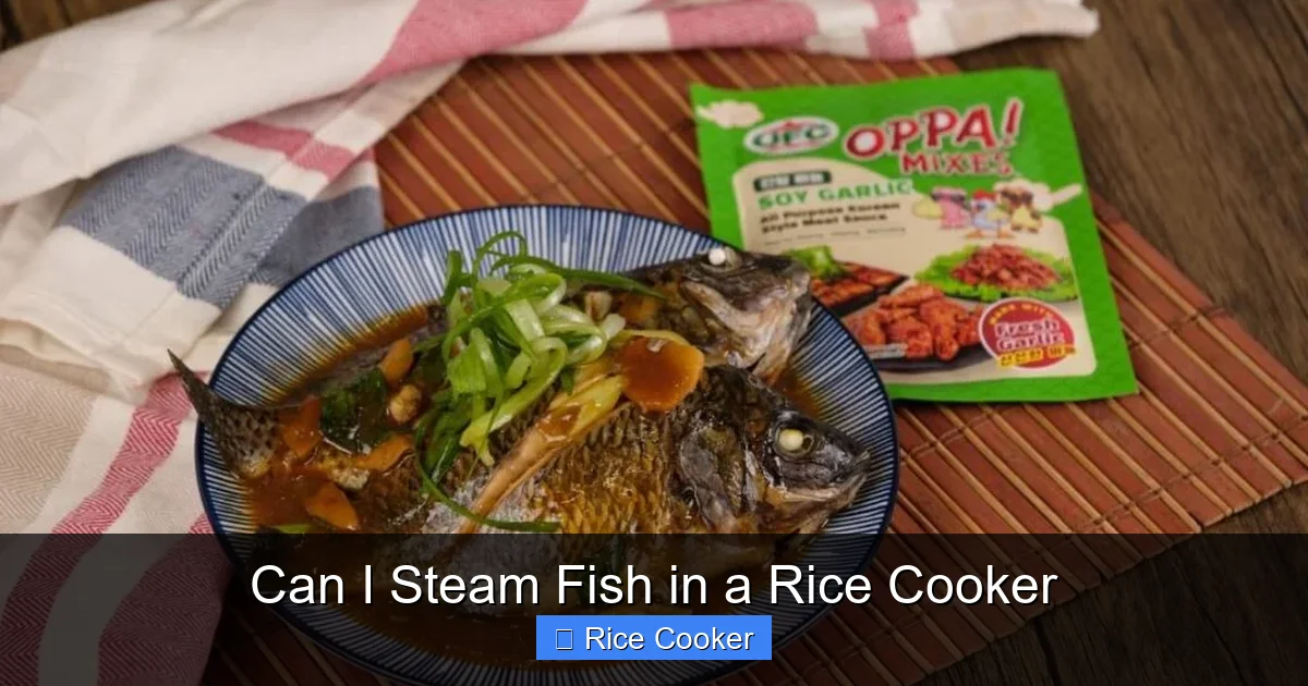 Can I Steam Fish in a Rice Cooker
