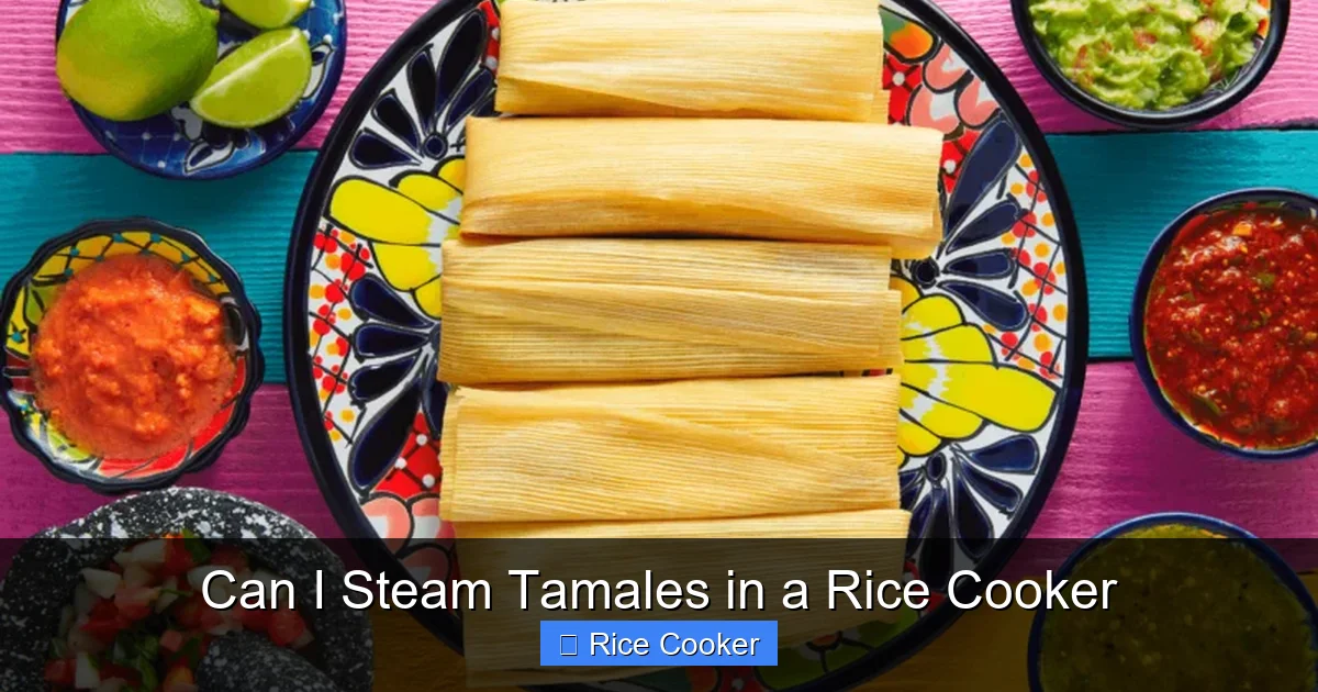 Can I Steam Tamales in a Rice Cooker