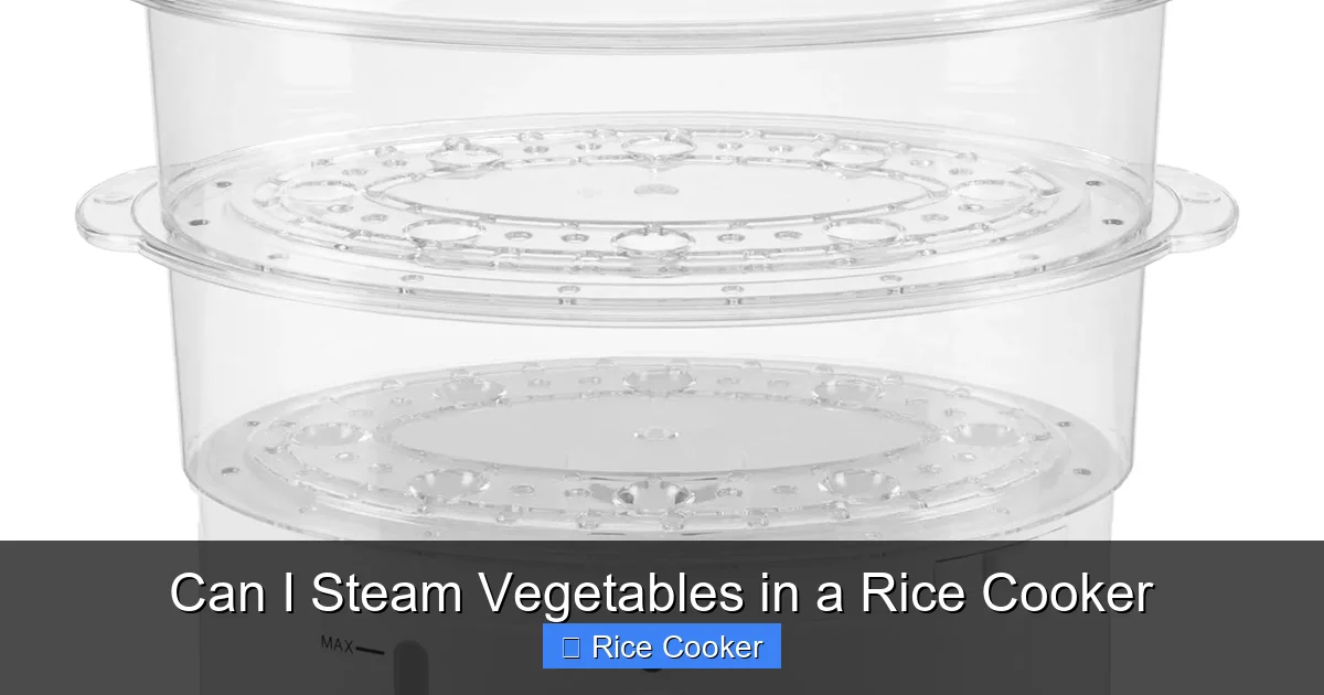 Can I Steam Vegetables in a Rice Cooker