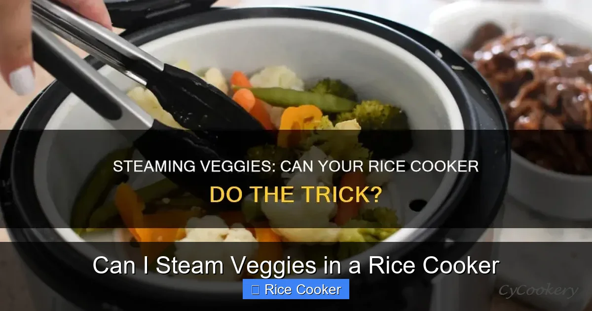 Can I Steam Veggies in a Rice Cooker