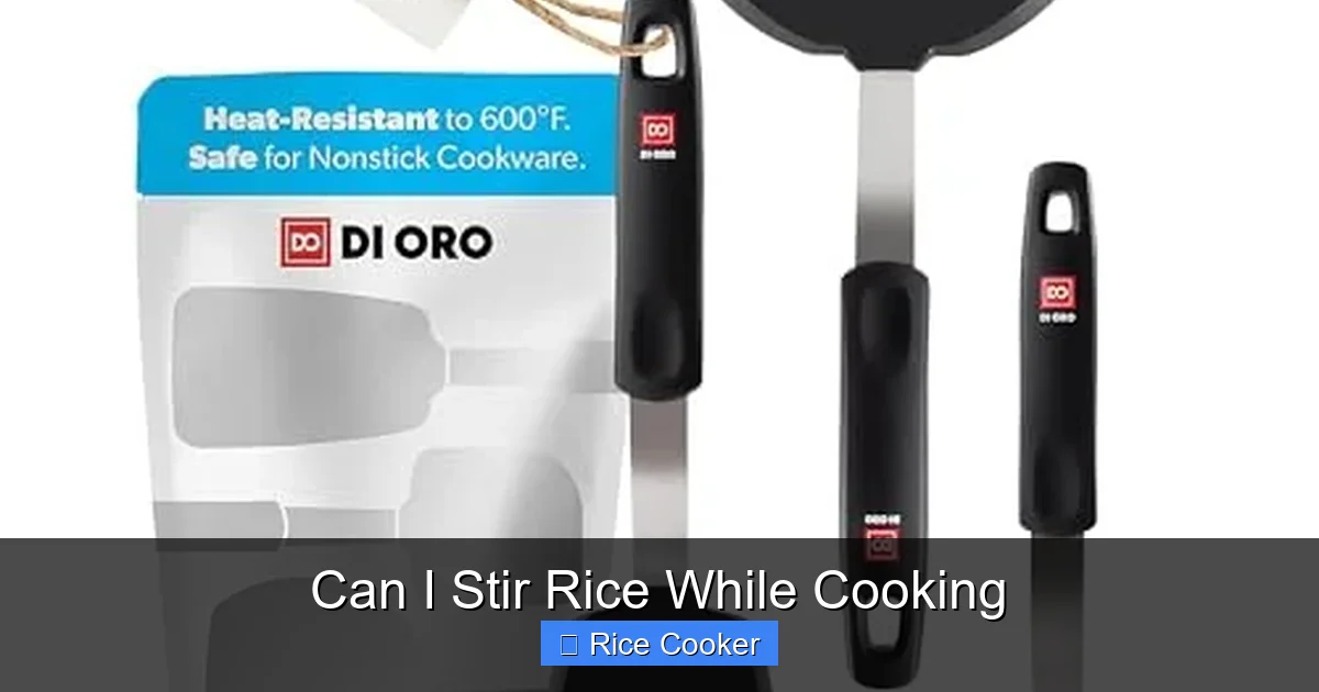Can I Stir Rice While Cooking
