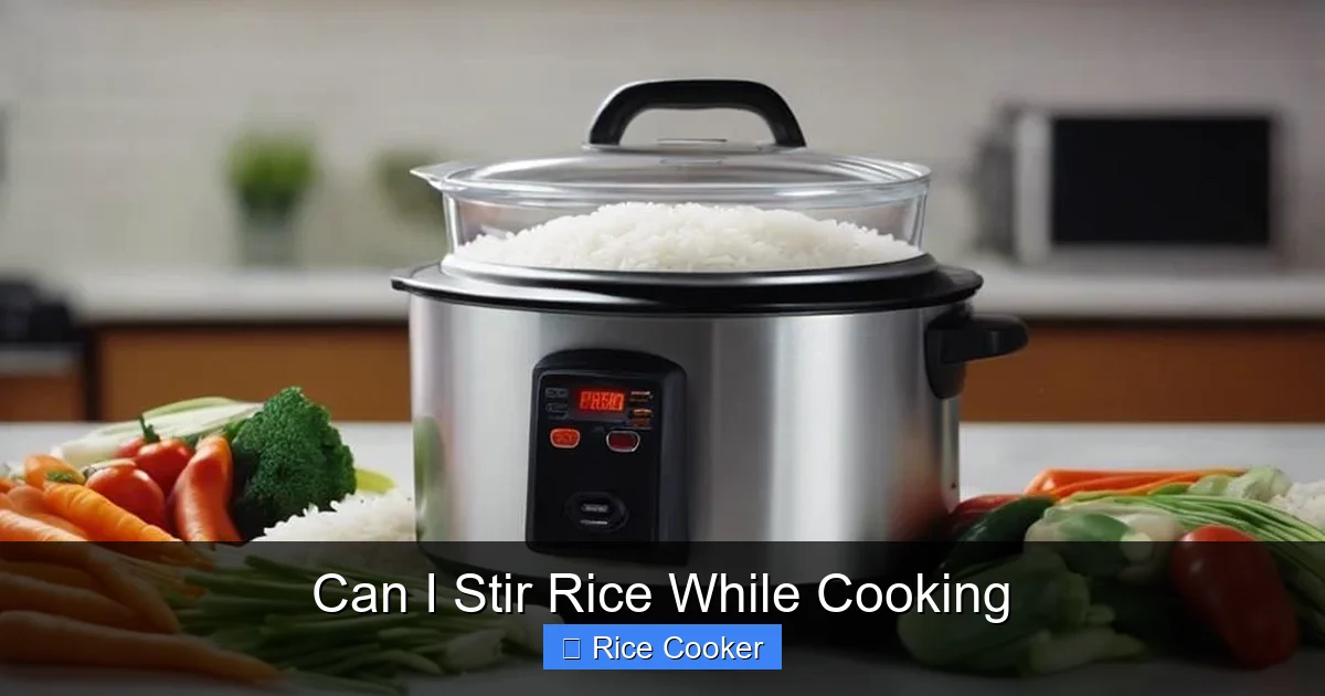 Can I Stir Rice While Cooking