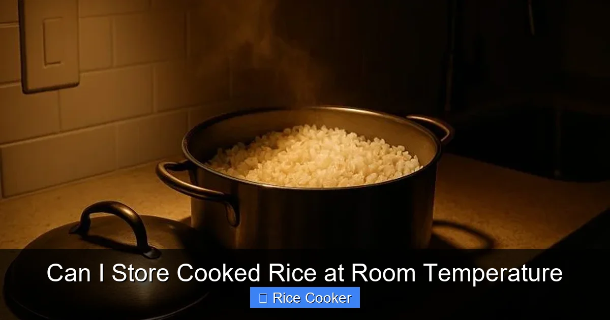 Can I Store Cooked Rice at Room Temperature