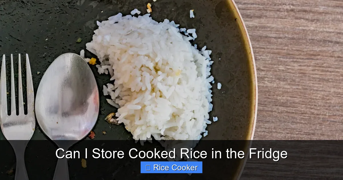 Can I Store Cooked Rice in the Fridge