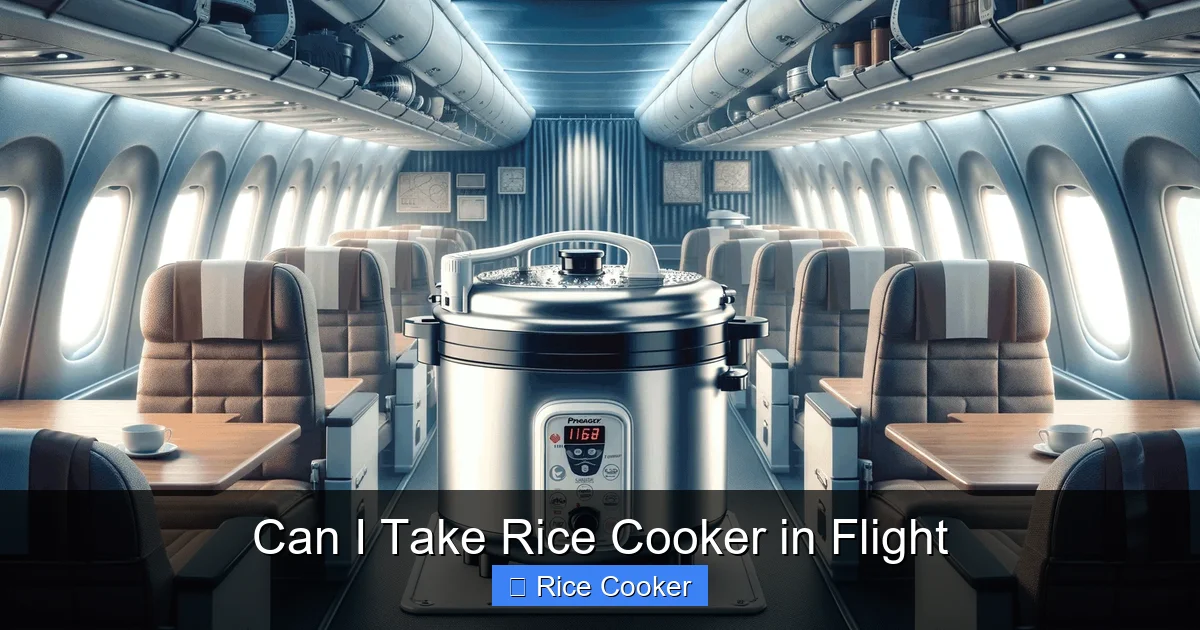 Can I Take Rice Cooker in Flight