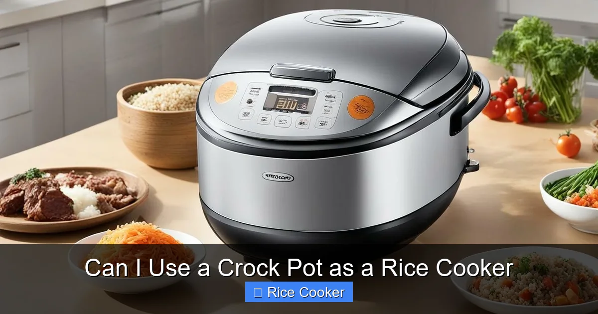Can I Use a Crock Pot as a Rice Cooker