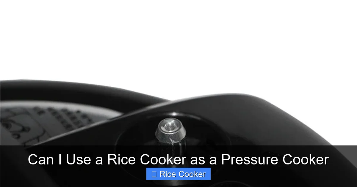Can I Use a Rice Cooker as a Pressure Cooker